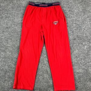 Atlanta Hawks Pants Mens Size M Red NBA Lounge Pajama Sleepwear Elastic Waist